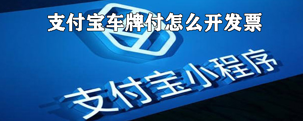 支付寶車牌付如何開發(fā)票_支付寶車牌付開發(fā)票方法介紹
