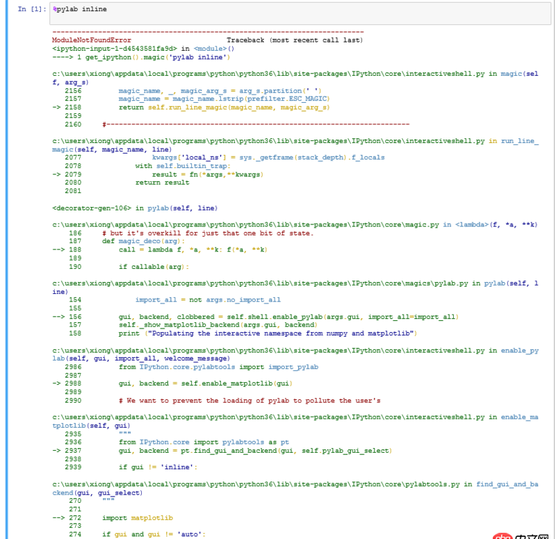 python - notebook中無法調用matplotlib