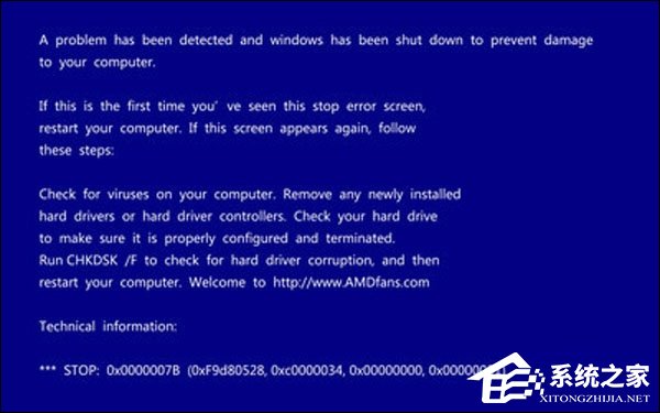 計(jì)算機(jī)藍(lán)屏都是怎么回事?Win7電腦藍(lán)屏代碼大全