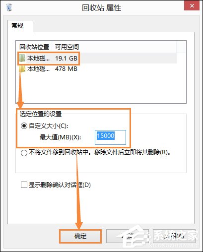 回收站占用哪個盤？Win8.1系統中回收站自定義大小的方法