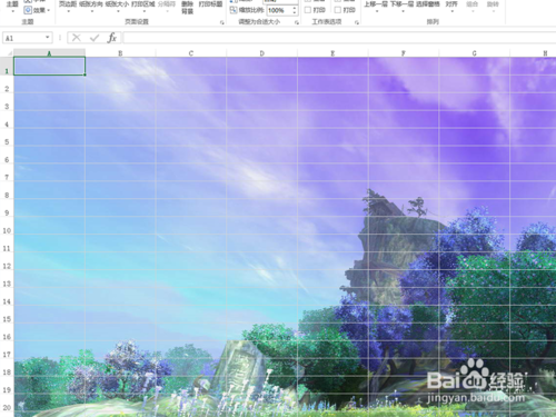 excel表格中如何設置背景圖片