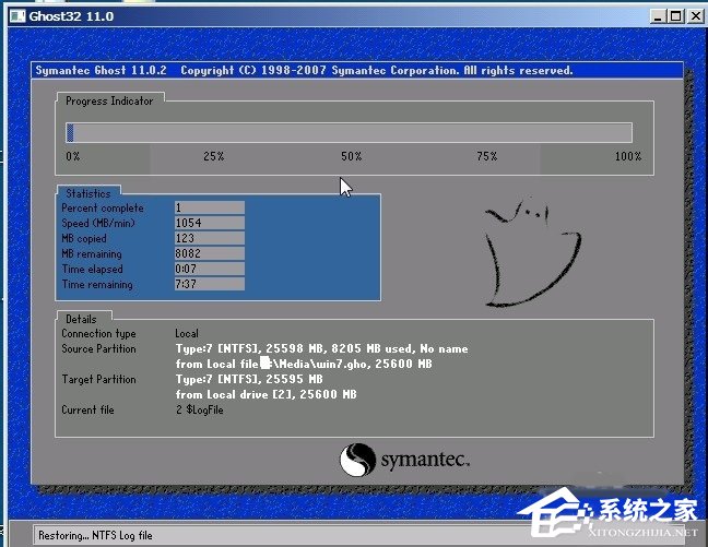 Win7系統還原時出現decompression error abort如何解決?