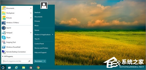 Win10將開始菜單改成Win7樣式的操作方法