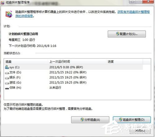 如何整理磁盤碎片讓Win7電腦運行更快？