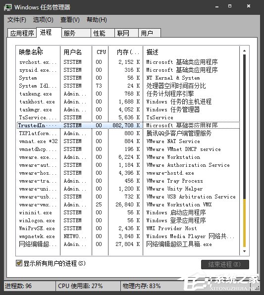 Win7系統進程Trustedinstaller.exe占用內存很高怎么處理？