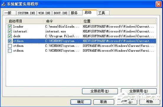 Windows7系統(tǒng)啟動(dòng)項(xiàng)里沒有ctfmon.exe怎么辦?