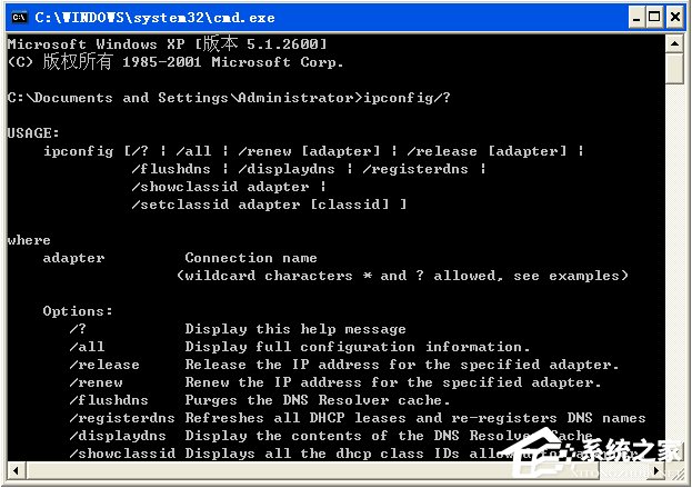 WinXP系統(tǒng)下ipconfig命令怎么用？