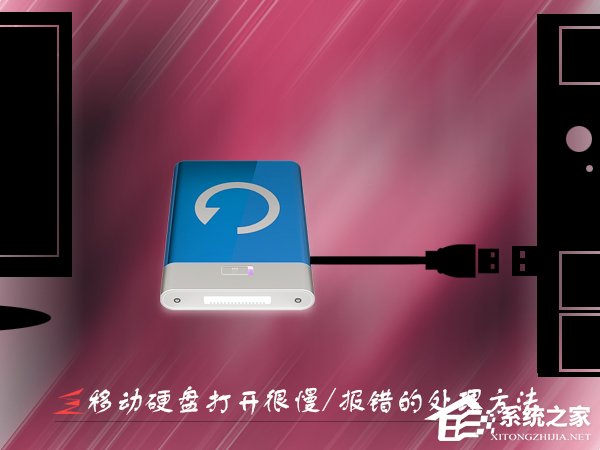 Win7移動硬盤打開很慢怎么辦？打開移動硬盤就報錯的處理方法