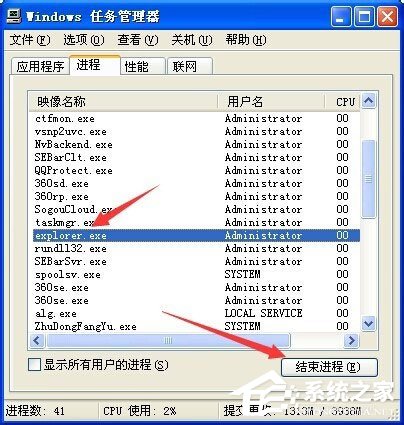 WinXP系統(tǒng)桌面顯示不出來如何解決？