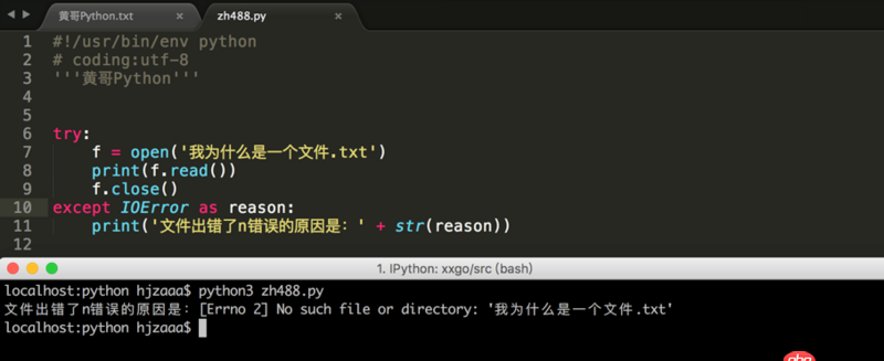 python - [Errno 2] No such file or directory: ’我為什么是一個文件，為什么返回值是這樣的呢？