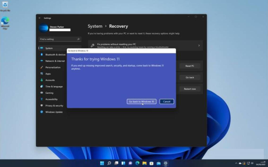 Win11怎么恢復(fù)Win10而不影響文件
