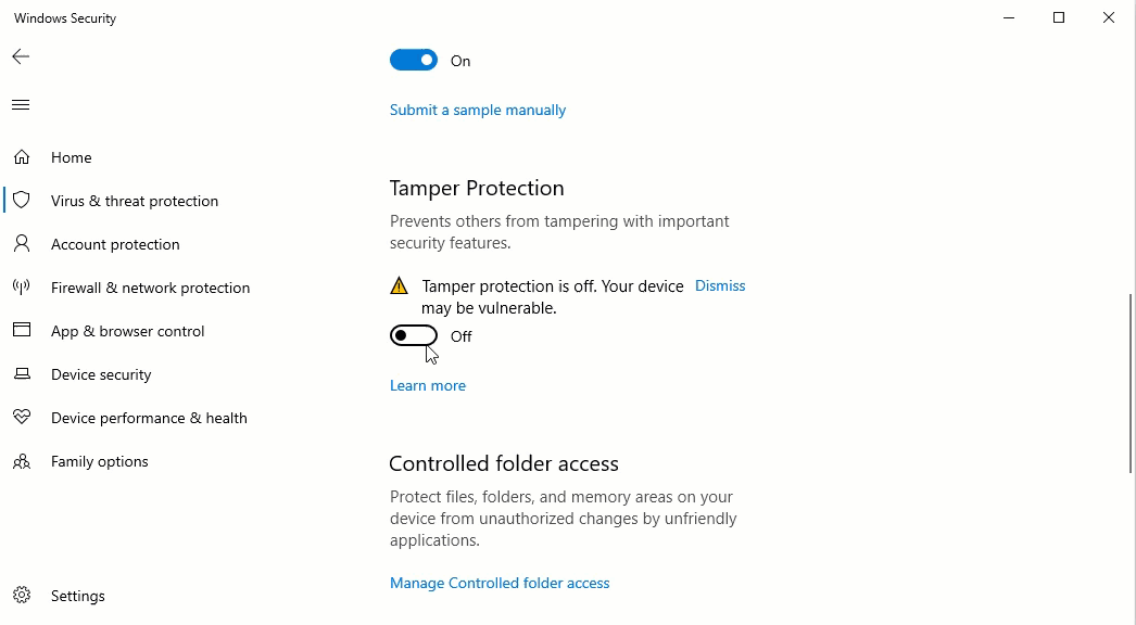 Win10電腦怎么開啟防止篡改功能？