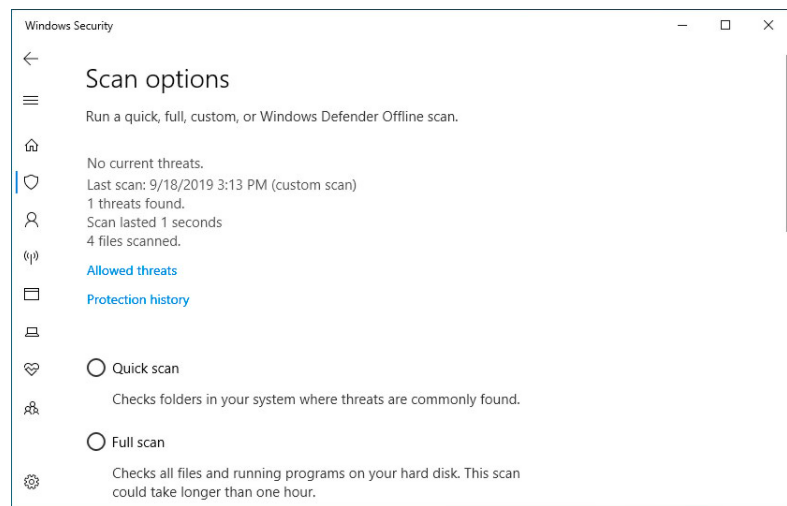 怎么用Windows Defender掃描文件夾中的惡意軟件?