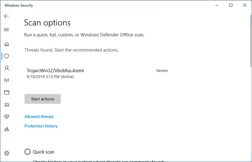Win10怎么使用Windows Defender掃描文件夾中的惡意軟件?
