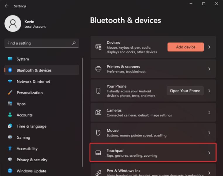 Win11中觸摸板不工作怎么辦？Win11中觸摸板不工作修復(fù)方法