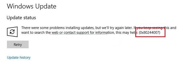 Win10更新錯誤0x80244007如何解決？0x80244007修復方法