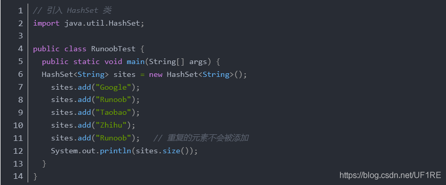 Java基礎(chǔ)之詳解HashSet的使用方法