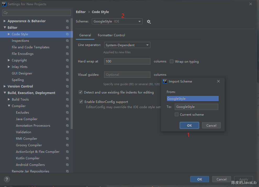 Java黑科技之通過Google Java Style 文件配置IDEA和Ecplise代碼風格