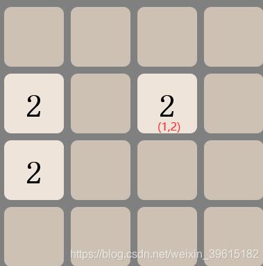 java實現2048小游戲