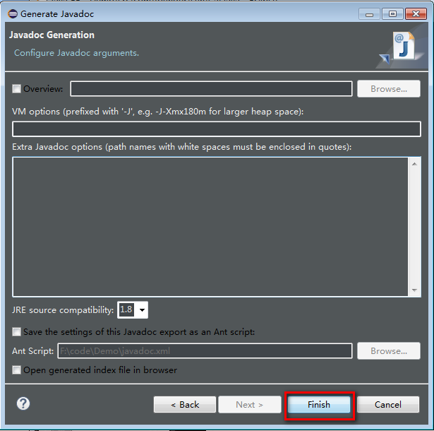 Java eclipse doc文檔生成流程解析