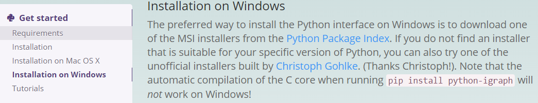 Windows7 64位環境下Python-igraph環境配置的方法
