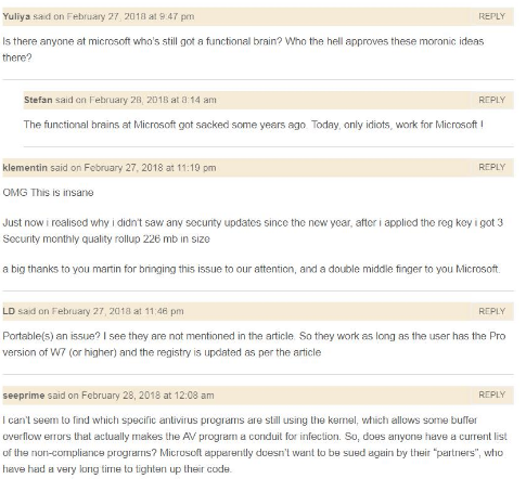 若不裝相兼容殺毒軟件 Windows7電腦將不會收到安全更新!