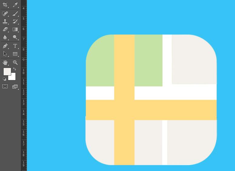 ps制作高德地圖圖標的操作過程