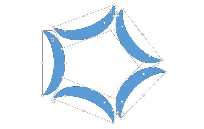 使用PPT設(shè)計出月牙形環(huán)形圖表達具體操作步驟