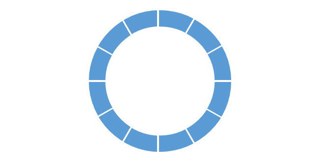PPT制作出一個分割型環形圖具體操作步驟
