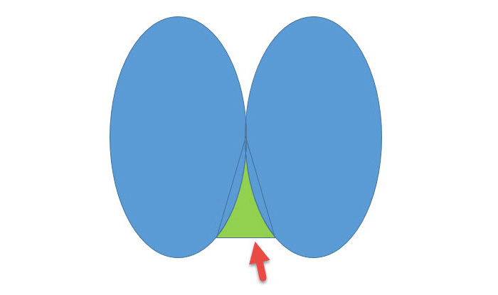 PPT繪制出帶弧度三角形表達具體操作步驟