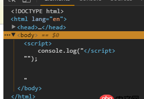 javascript - 在<script>標(biāo)簽中輸出</script>的疑問(wèn)