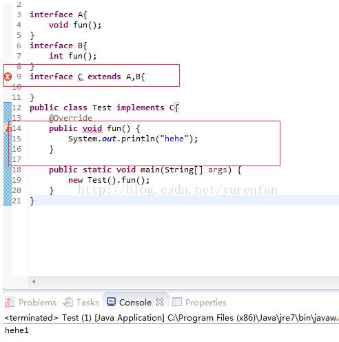 淺談Java 繼承接口同名函數(shù)問題