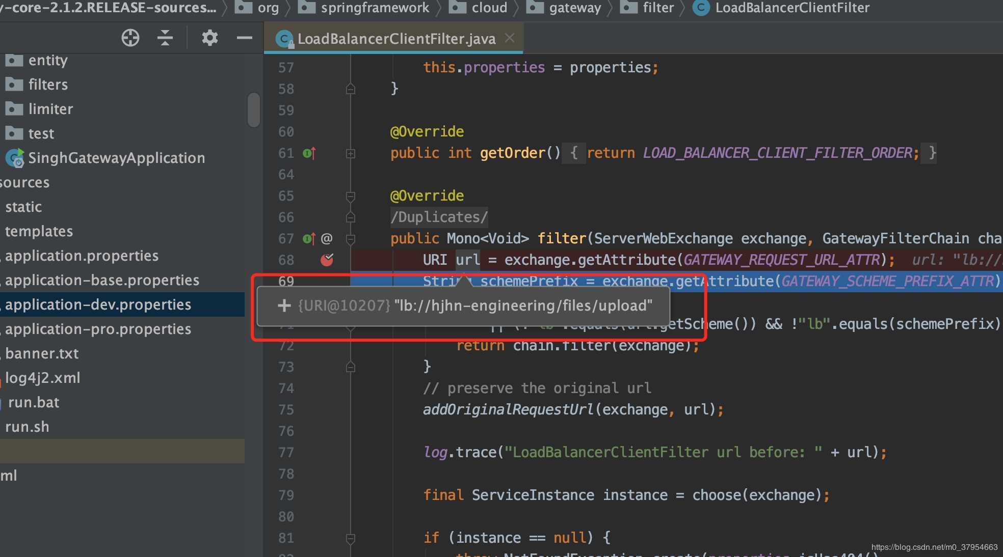 Java使用Gateway自定義負載均衡過濾器