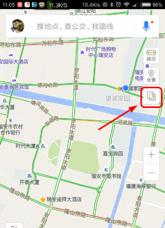 在百度地圖里打開旅游地圖的基礎(chǔ)操作