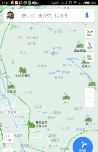 在百度地圖里打開旅游地圖的基礎(chǔ)操作