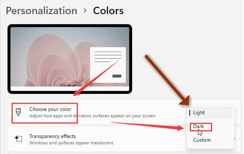 Windows11打開(kāi)窗口黑暗模式步驟介紹