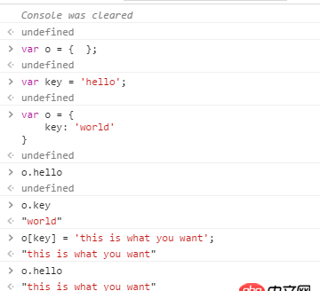 javascript - js數組鍵名為何不能用變量？我想像PHP那樣使用變量作為關聯數組鍵名該怎么做？