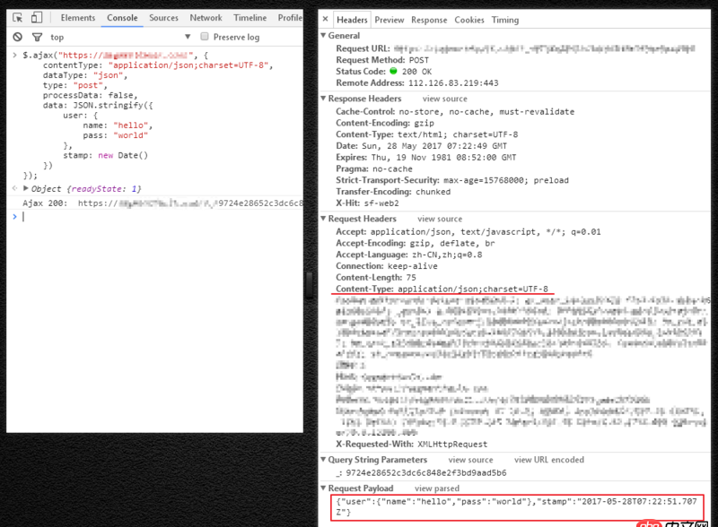 javascript - jquery ajax contentType是啥意思？