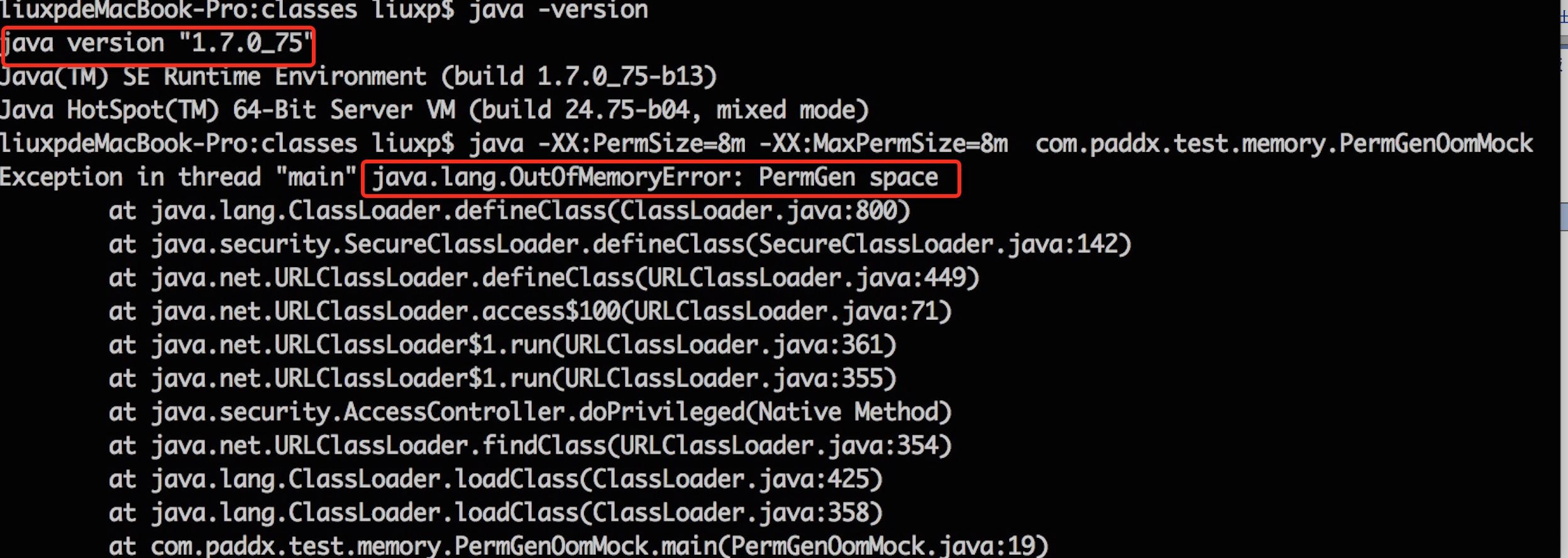 Java8內存模型PermGen Metaspace實例解析