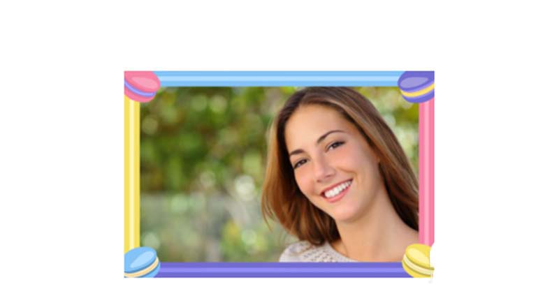 wps中圖片添加創意馬卡龍邊框具體操作流程