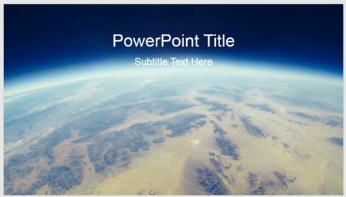 PPT制作出大氣星球背景型封面具體操作流程