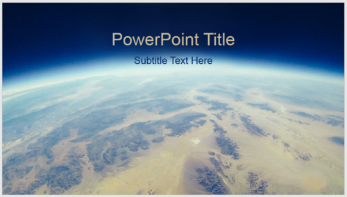 PPT制作出大氣星球背景型封面的具體操作流程