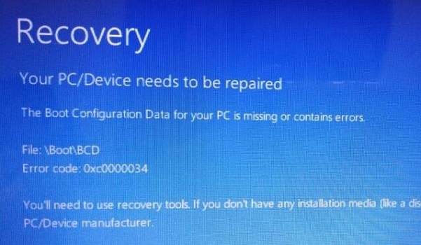 win10開機出現recovery進不去系統怎么解決