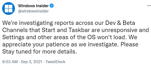 win11更新后任務(wù)欄沒(méi)有了解決方法