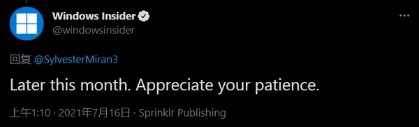 win11beta版推送時間介紹