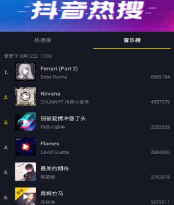 抖音音樂排行榜查看教程 抖音音樂排行榜如何看