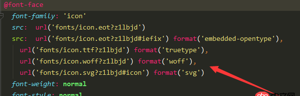 javascript - stylus格式的圖標(biāo)字體里url無法解析