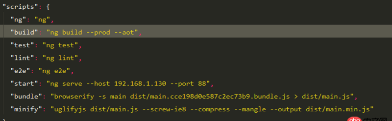 javascript - angular-cli使用ng build --prod 和ng build --prod --aot 打包文件大小相同？