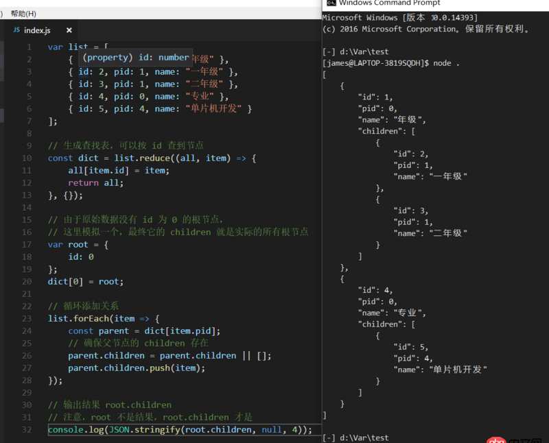 javascript - js寫一個遞歸把數據結構重組成另外的結構