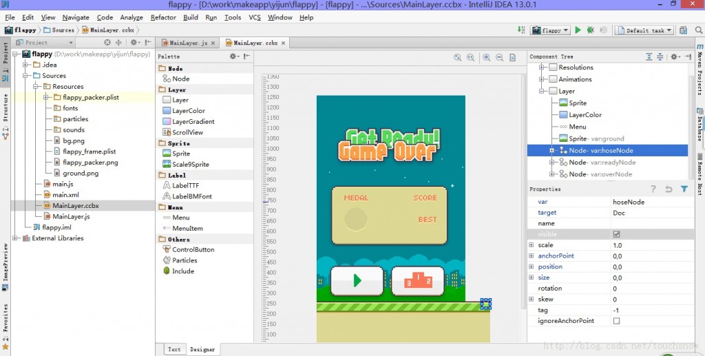 flappy bird游戲源代碼揭秘和下載 —— 可運行于android、ios和html5多平臺